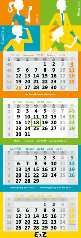 Calendarios individuales hechos a medida